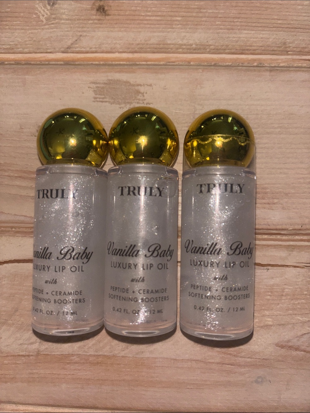 TRULY Vanilla Baby Lip Oil Trio (430)set of 3